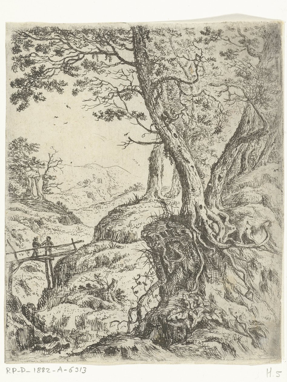 Landscape with Wooden Bridge by Willem von Bemmel