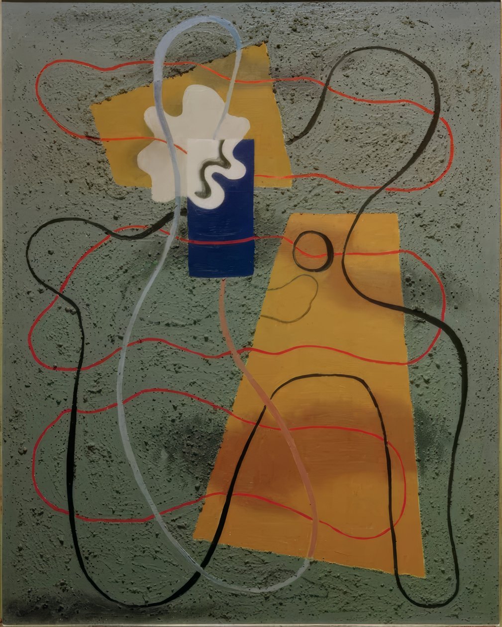 Shell Form in Blue by Willi Baumeister