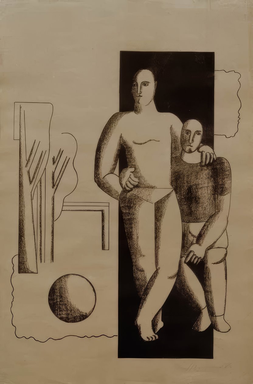 Untitled (Football Player) by Willi Baumeister