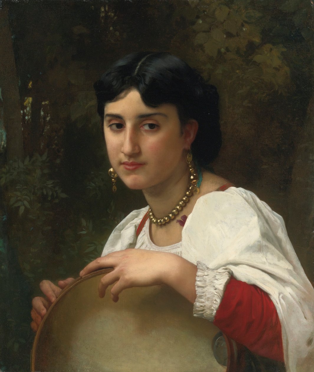 Italian Woman with Tambourine by William Adolphe Bouguereau