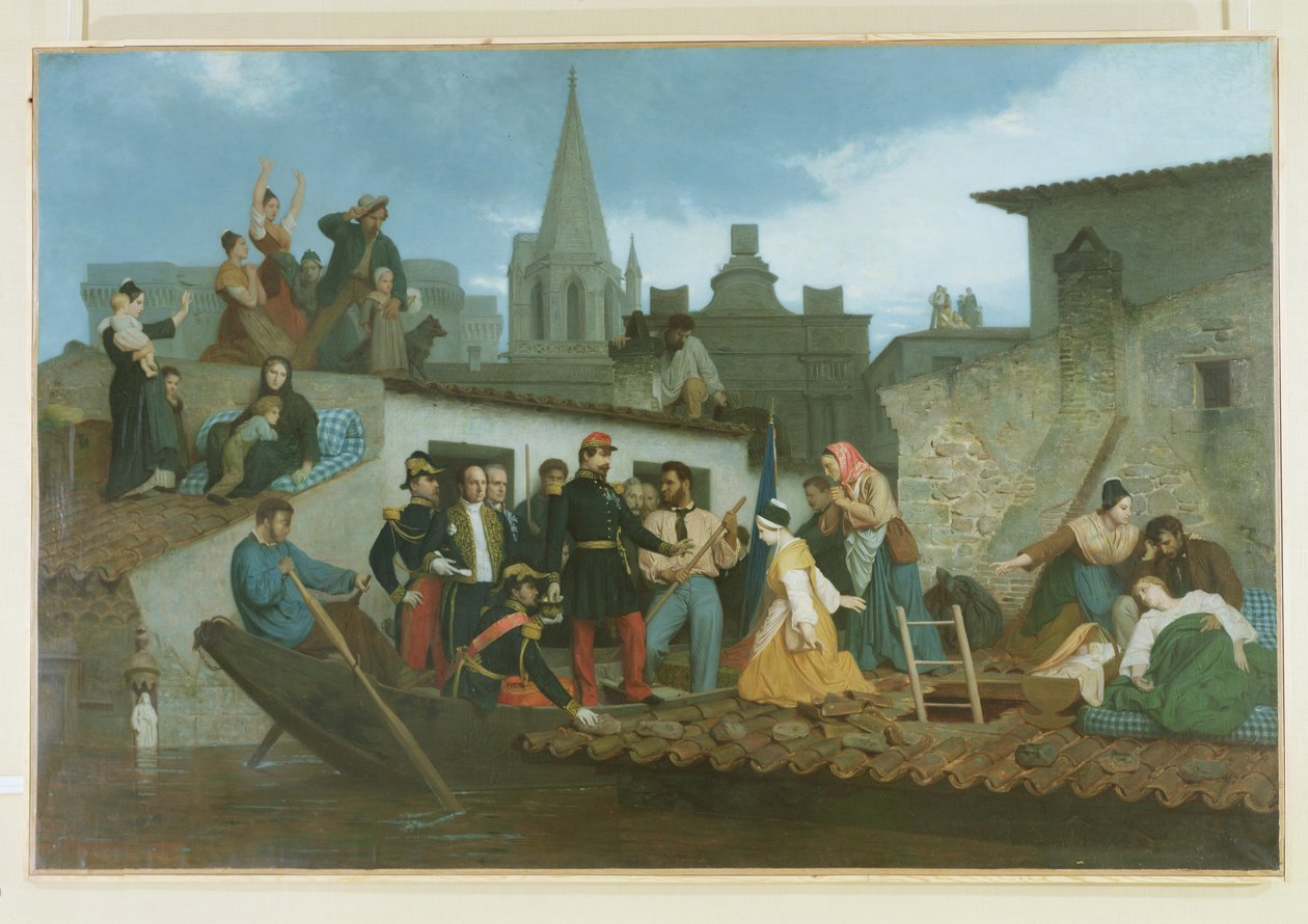 Napoleon III Visiting Flood Victims of Tarascon in June 1856 by William Adolphe Bouguereau