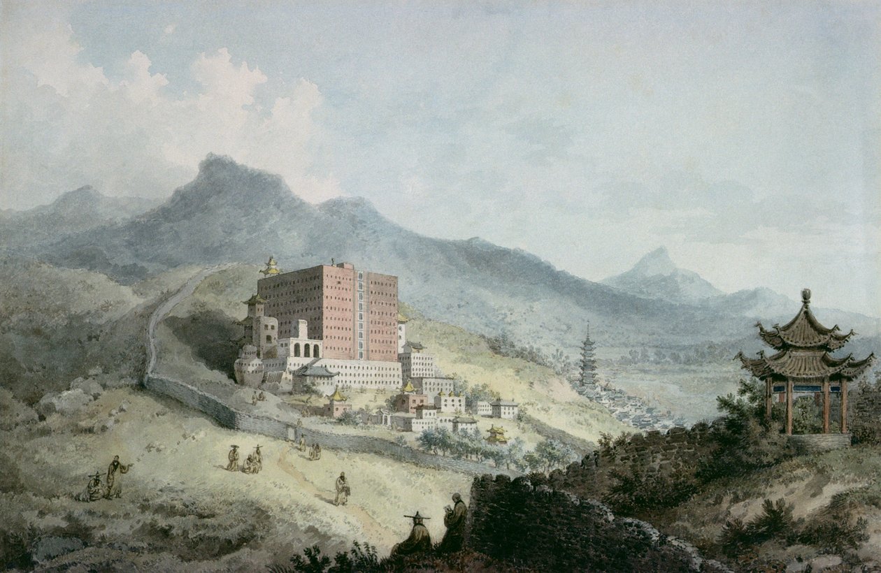 Poo Ta La, or Great Temple of Fo, near Zehol, Tibet, China by William Alexander