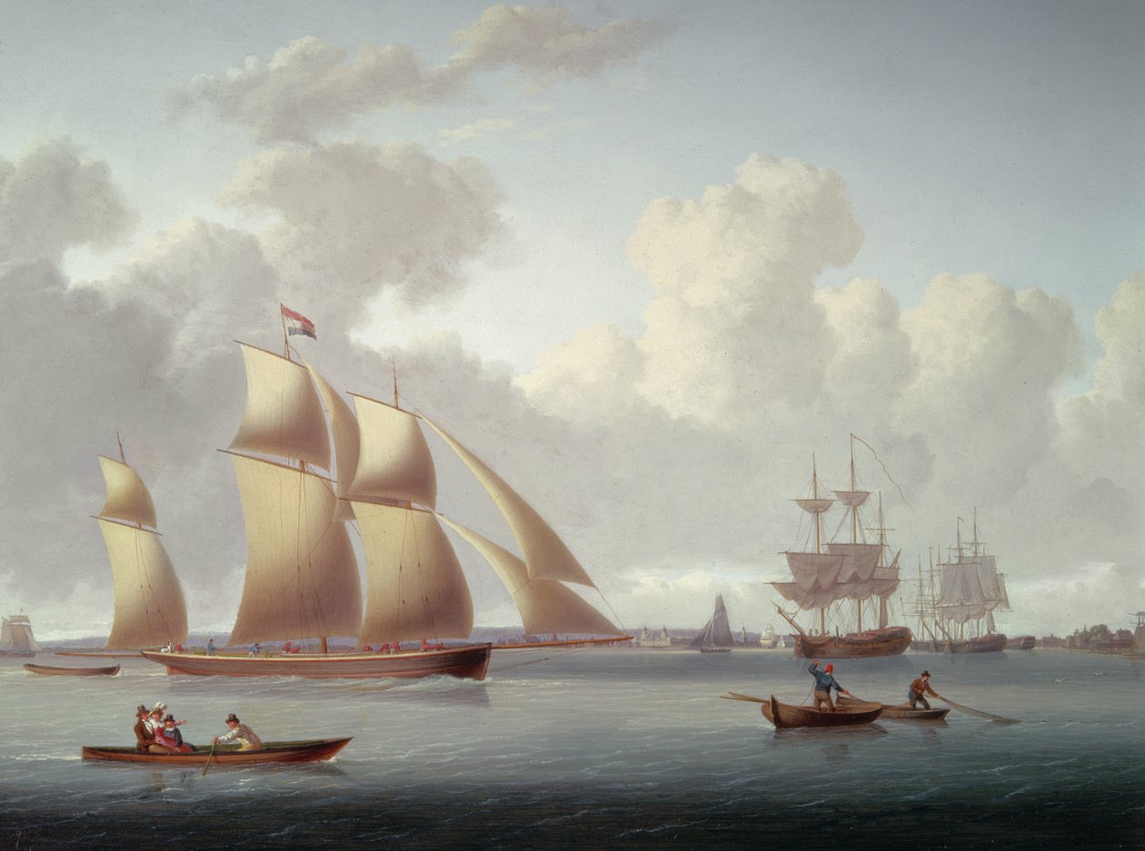 Dutch and other vessels off Greenwich by William Anderson