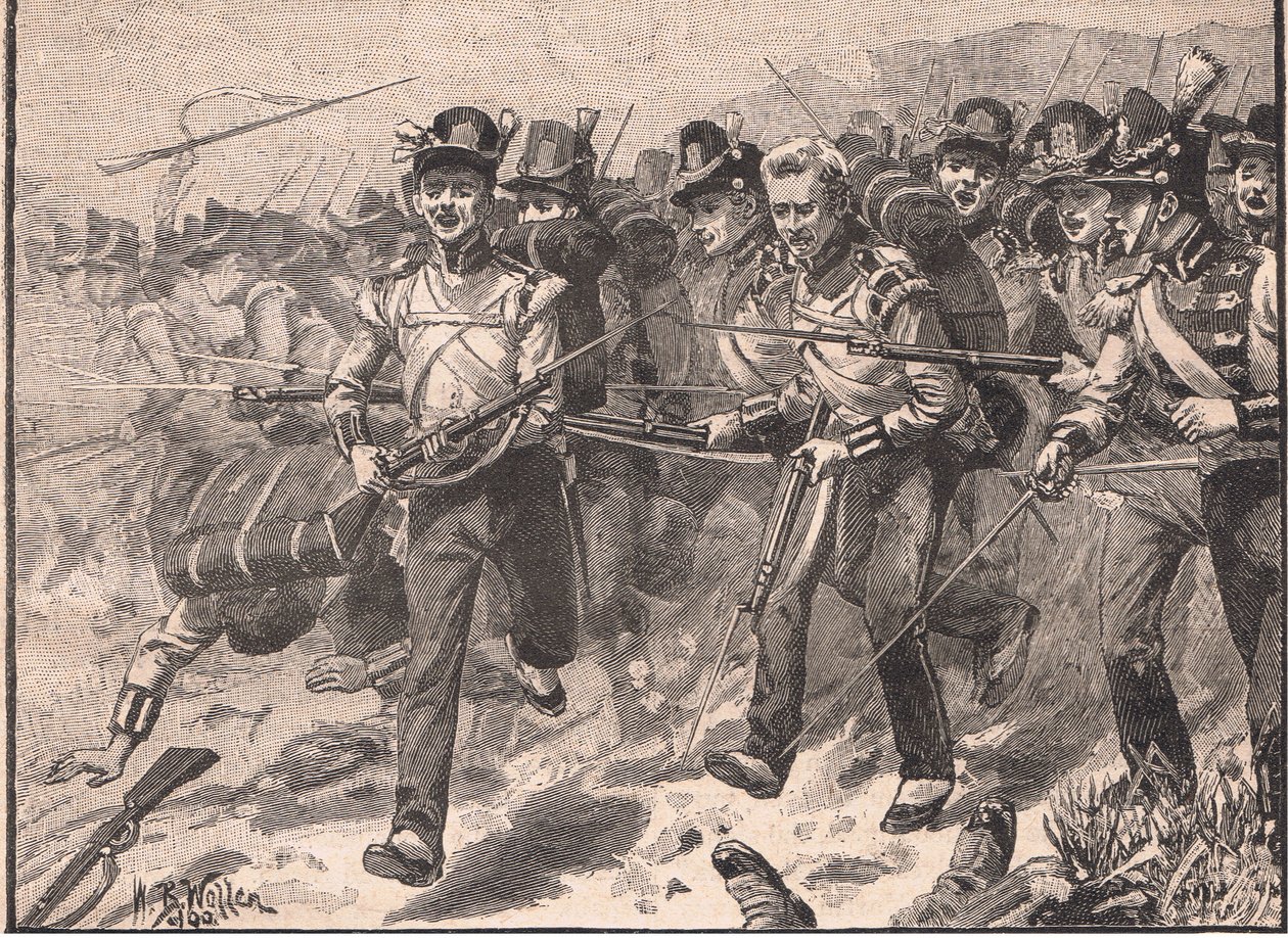 Bayonet Charge at Talavera AD 1809 by William Barnes Wollen