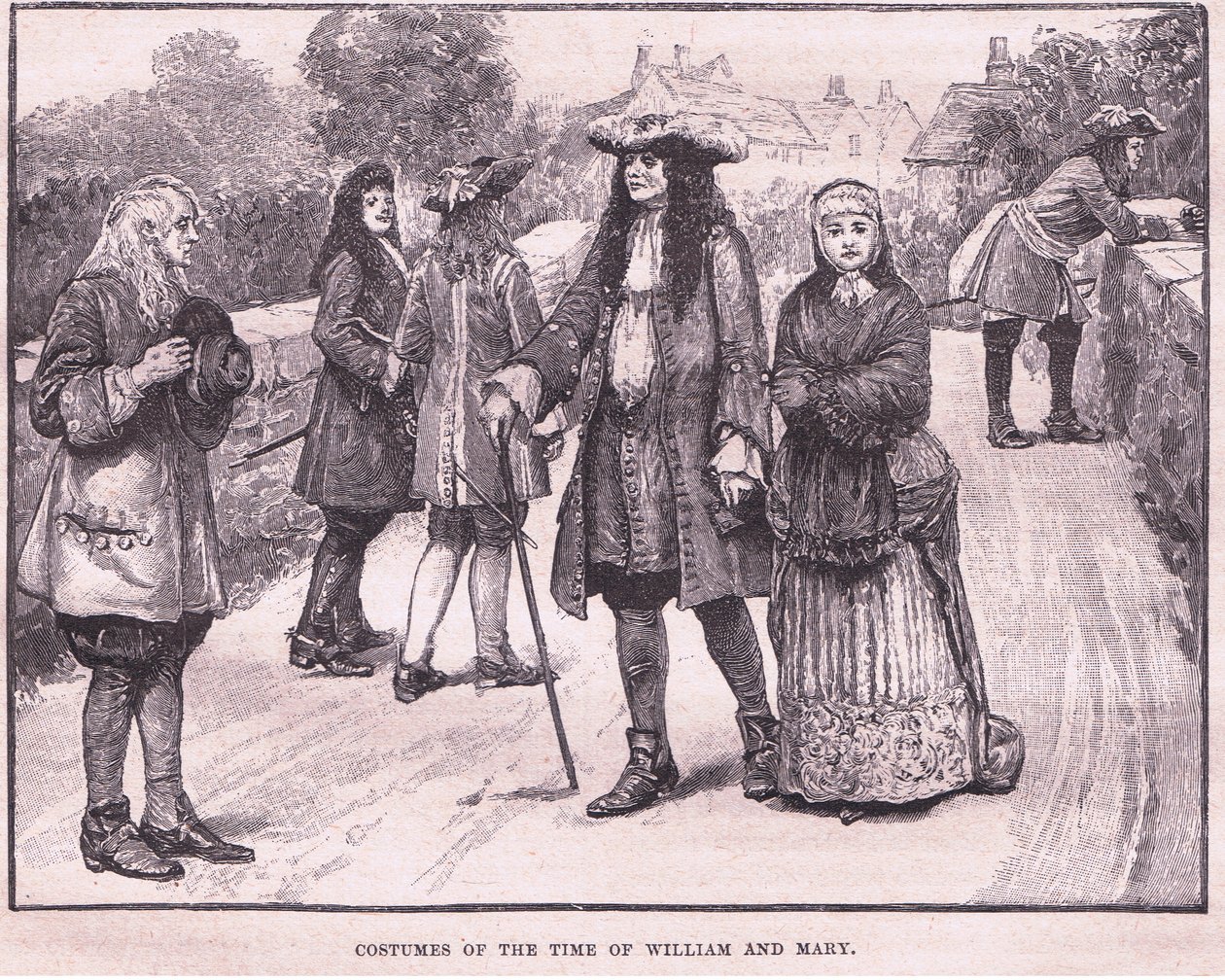 Costumes of the Time of William and Mary AD 1694 by William Barnes Wollen