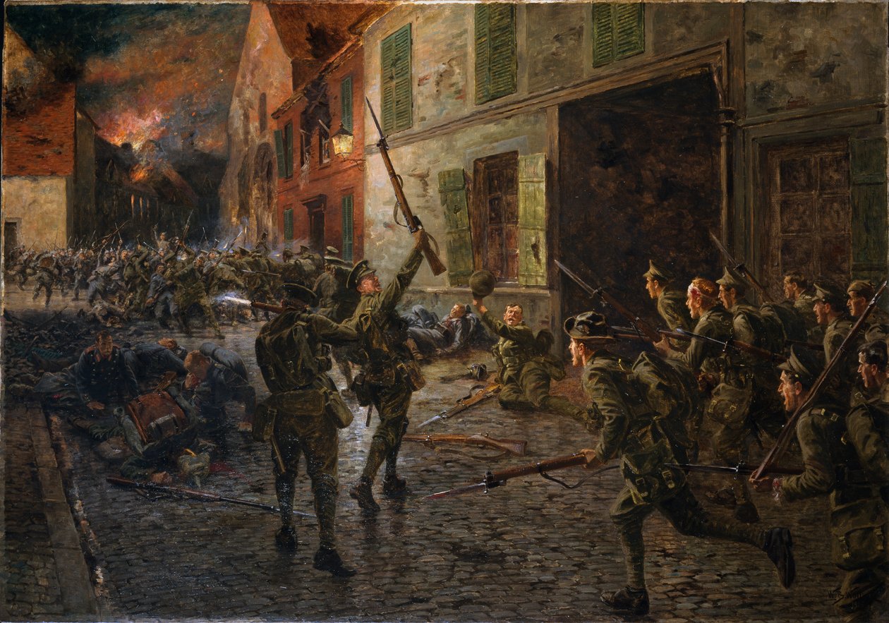 Landrecies, 25th August 1914 by William Barnes Wollen