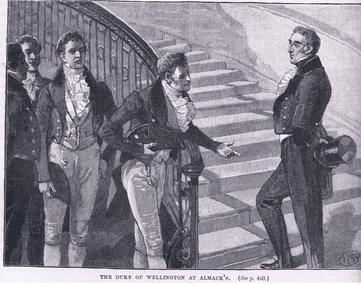 The Duke of Wellington at Almacks AD 1830 by William Barnes Wollen