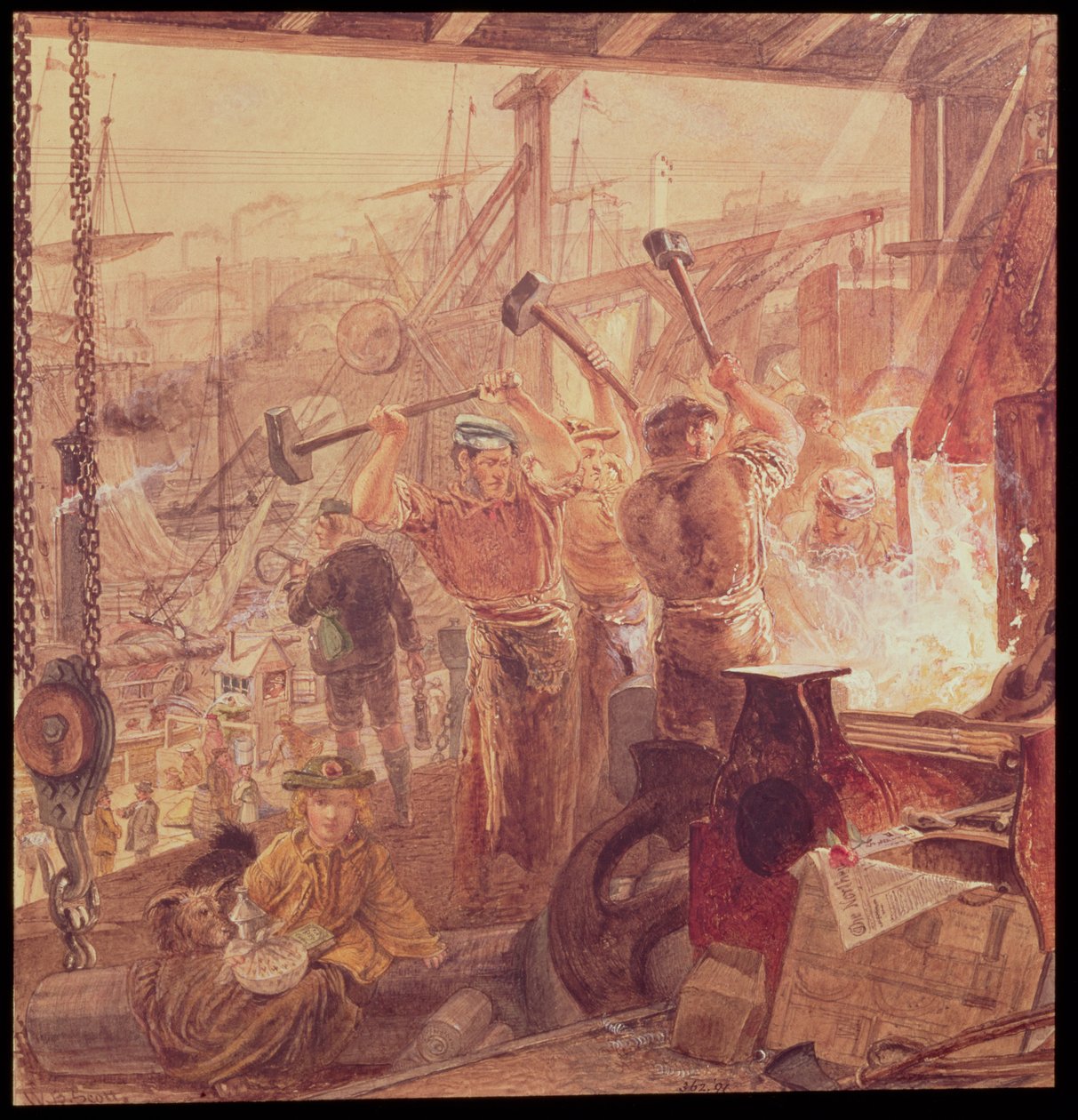 Industry on the Tyne: Iron and Coal by William Bell Scott