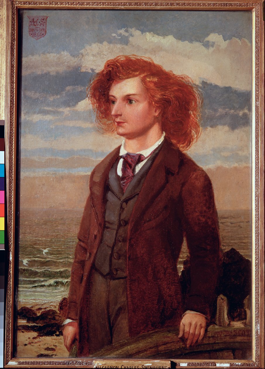 Portrait of Algernon Charles Swinburne (1837-1909) by William Bell Scott