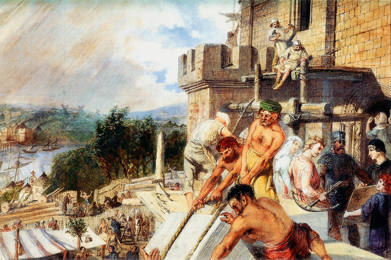 The Building of the New Castle by William Bell Scott