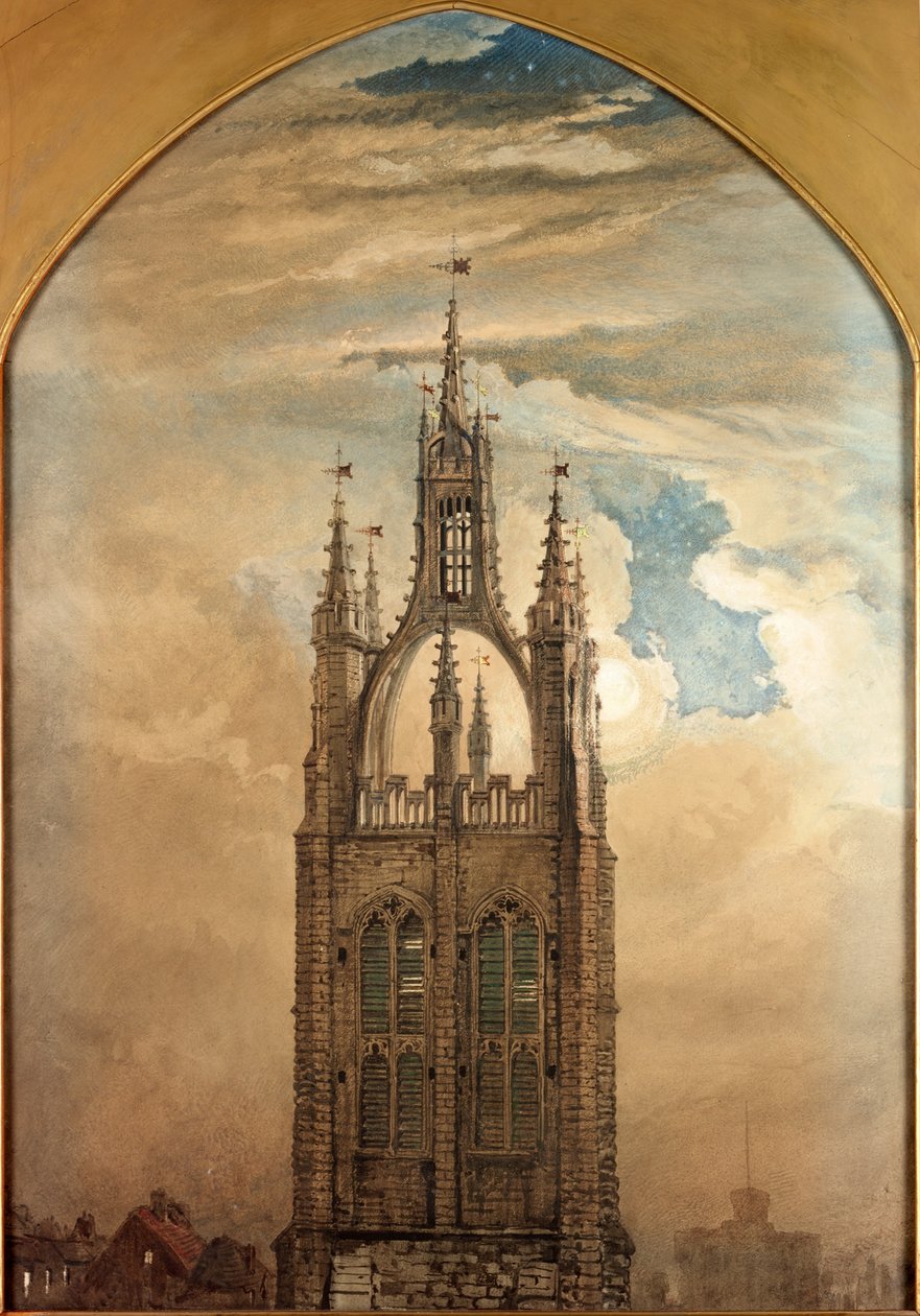 The Spire of St Nicholas, Newcastle upon Tyne by William Bell Scott