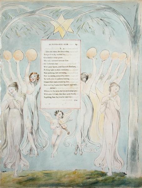 A Pindaric Ode, from The Poems of Thomas Gray, published 1797-98 by William Blake