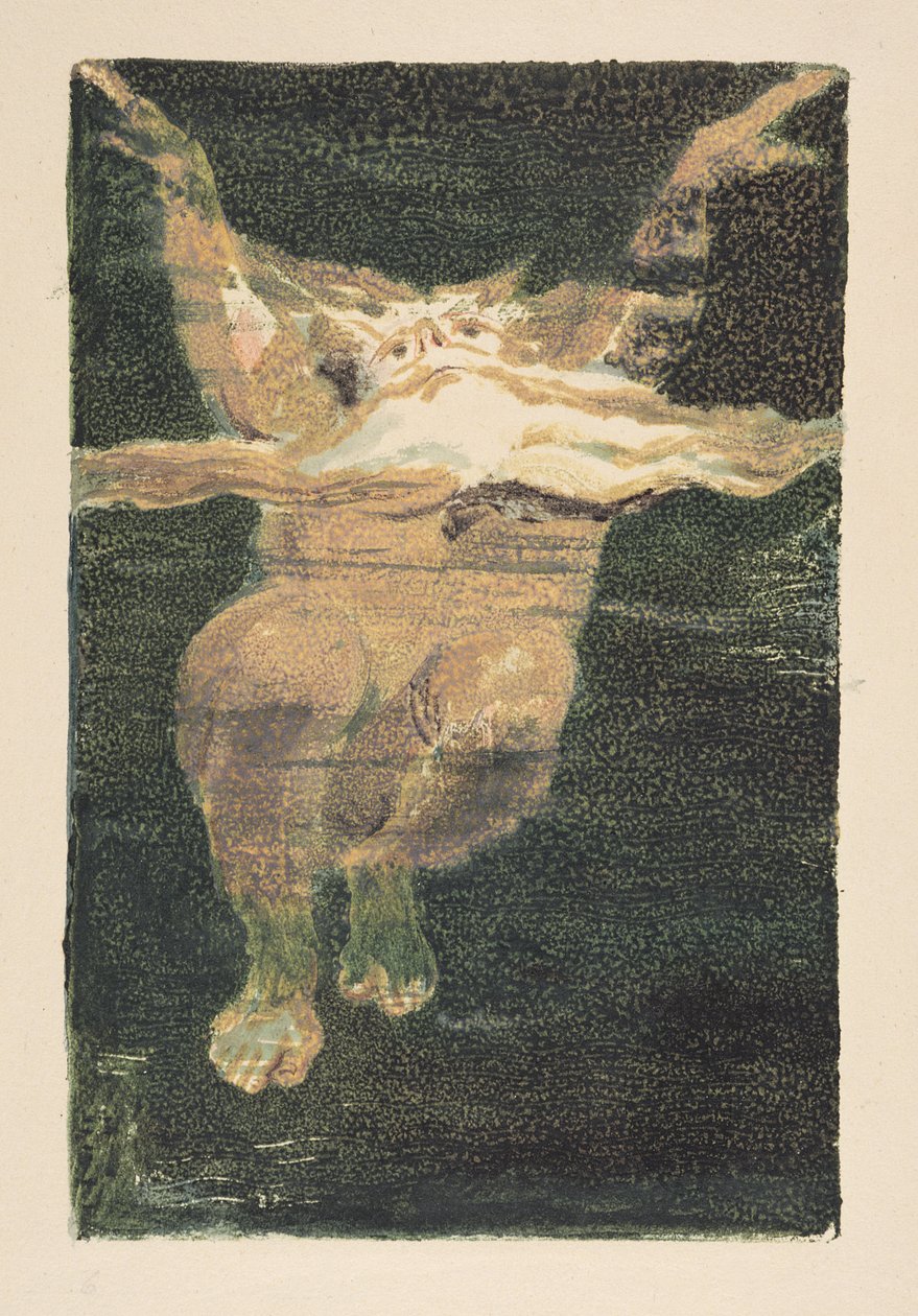 A Naked Man with a Floating White Beard, Plate 5 from 