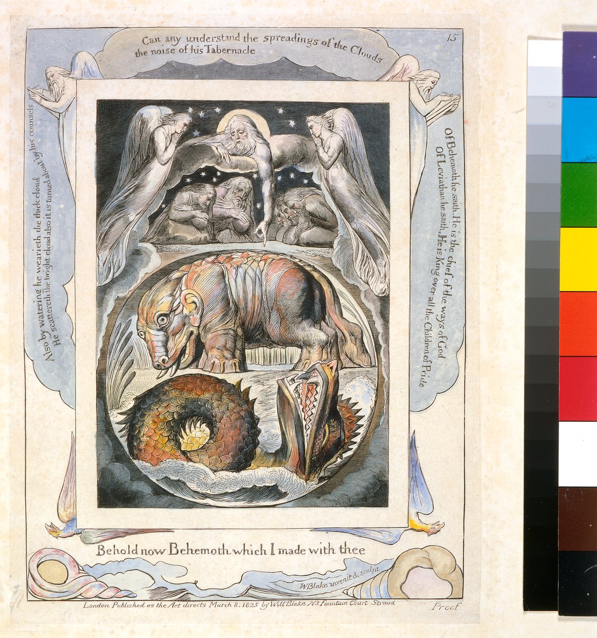 Behemoth and Leviathan from the Book of Job by William Blake