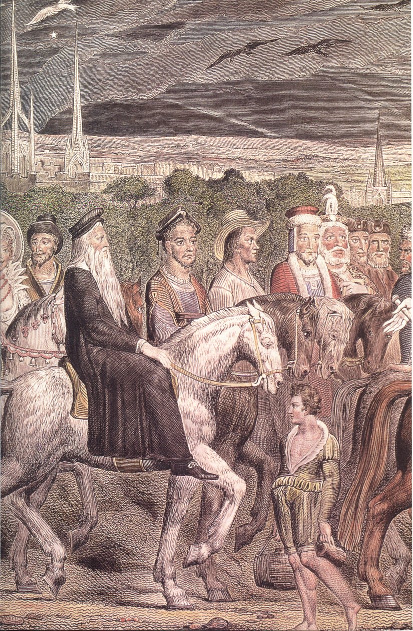 Blake-Cant-Pilgrims (Detail) by William Blake