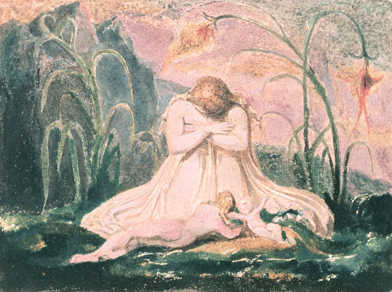 Book of Thel; Thel Leaning Over the 