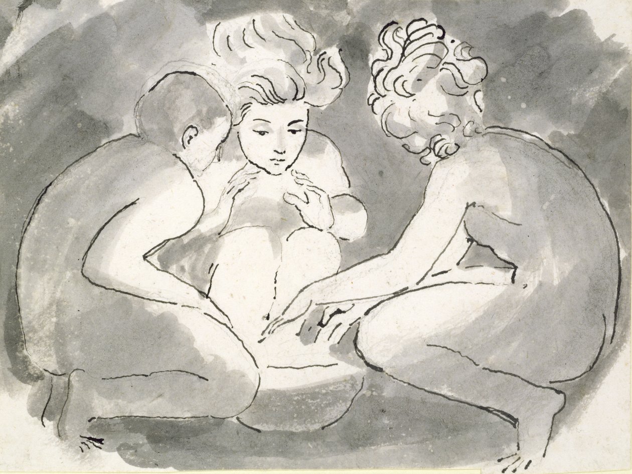 Children Round a Fire by William Blake