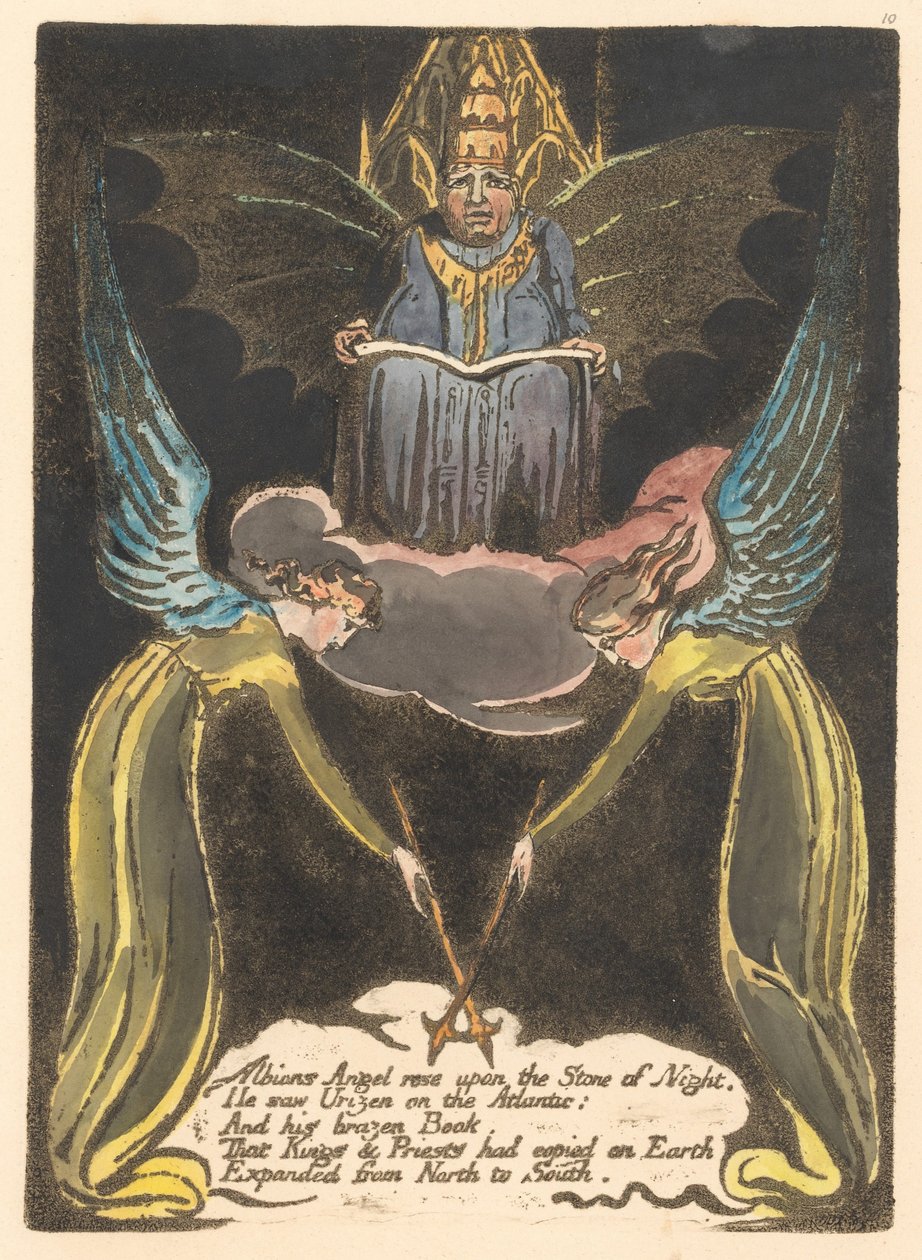 Europe. A Prophecy, Plate 12, Albion
