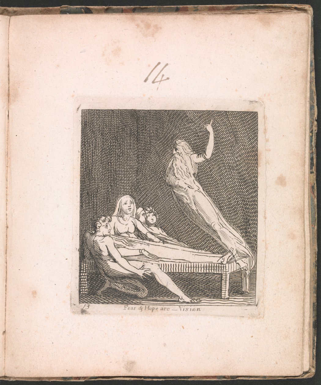 Fear and Hope are...Vision, plate 14 from For Children. The Gates of Paradise by William Blake
