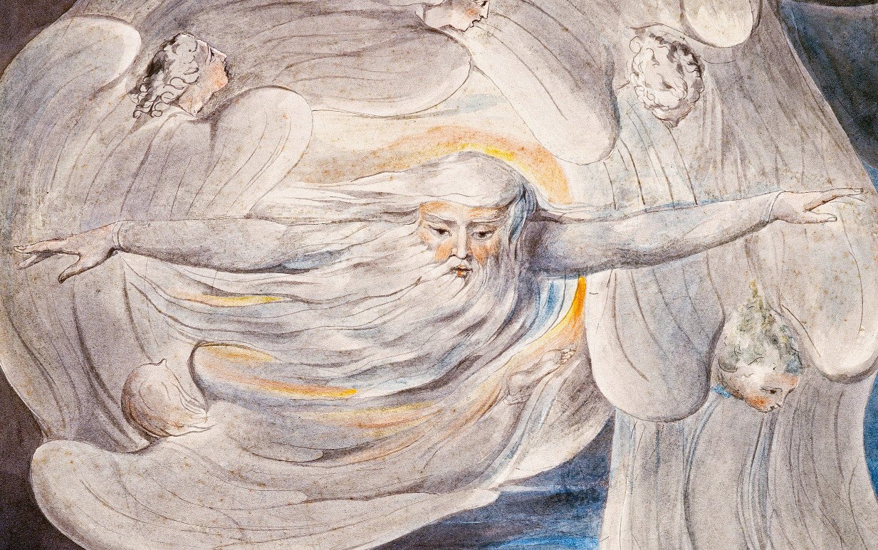 God Answers Job from the Whirlwind by William Blake