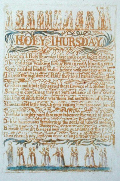 Holy Thursday, plate 23 from Songs of Innocence by William Blake