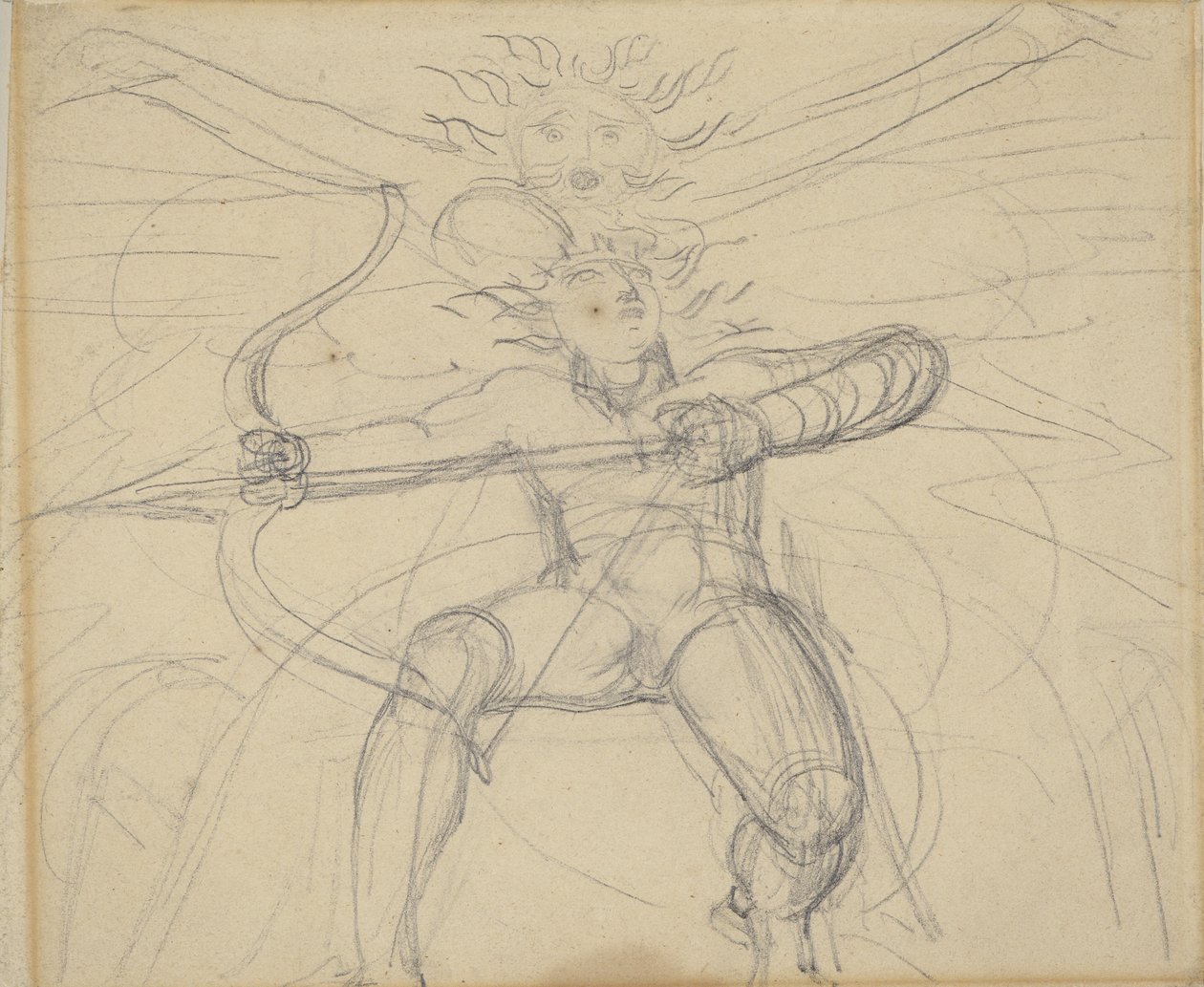 Hyperion, from a Study for Grays Poems, Page 46 by William Blake