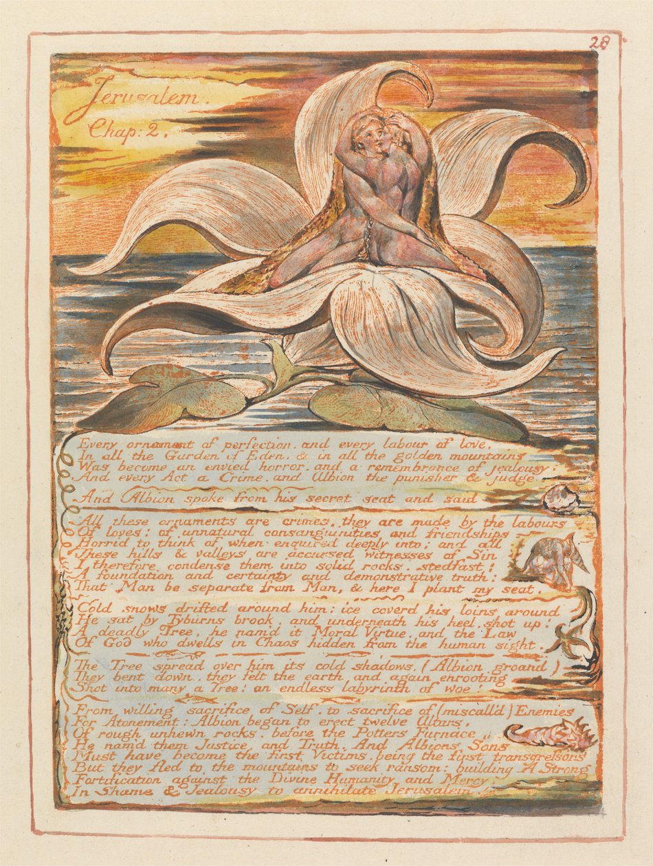 Jerusalem, Plate 28 by William Blake