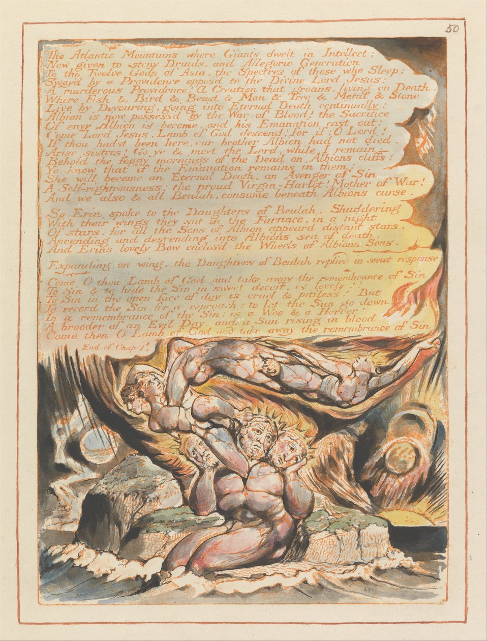 Jerusalem, Plate 50 by William Blake
