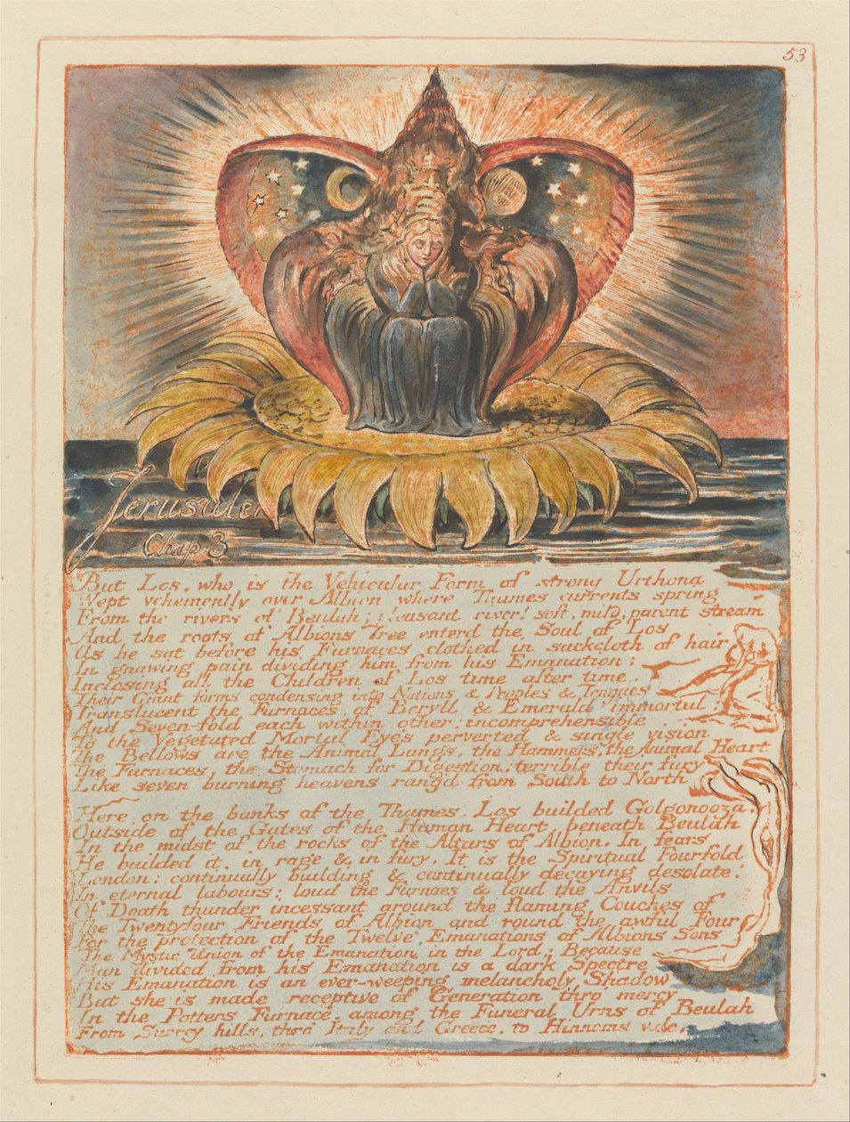Jerusalem, Plate 53, Jerusalem, Chap. 3 by William Blake
