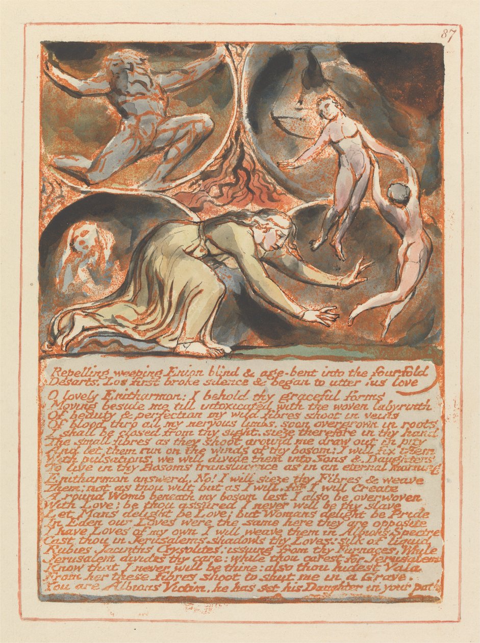Jerusalem, Plate 87 by William Blake