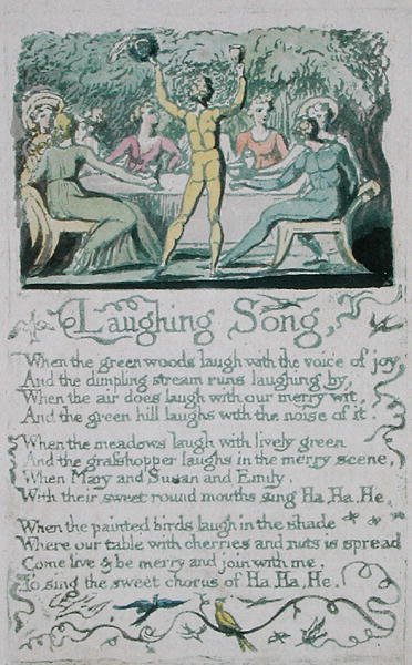 Laughing Song, plate 13 from Songs of Innocence, 1789 by William Blake