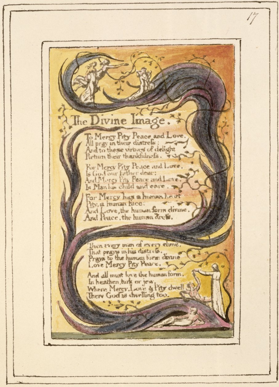 The Divine Image: plate 17 from Songs of Innocence and of Experience (copy R) by William Blake
