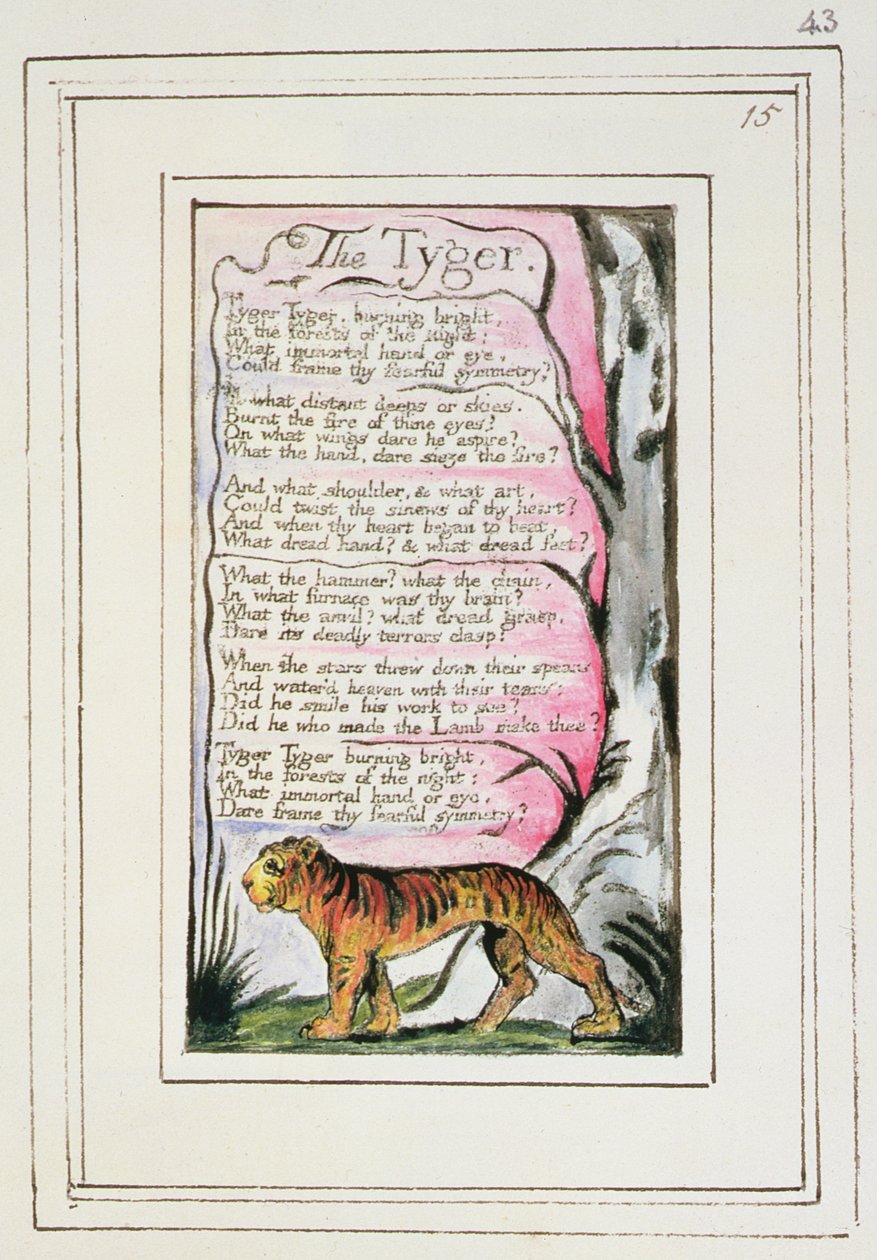 The Tyger: plate 43 from 