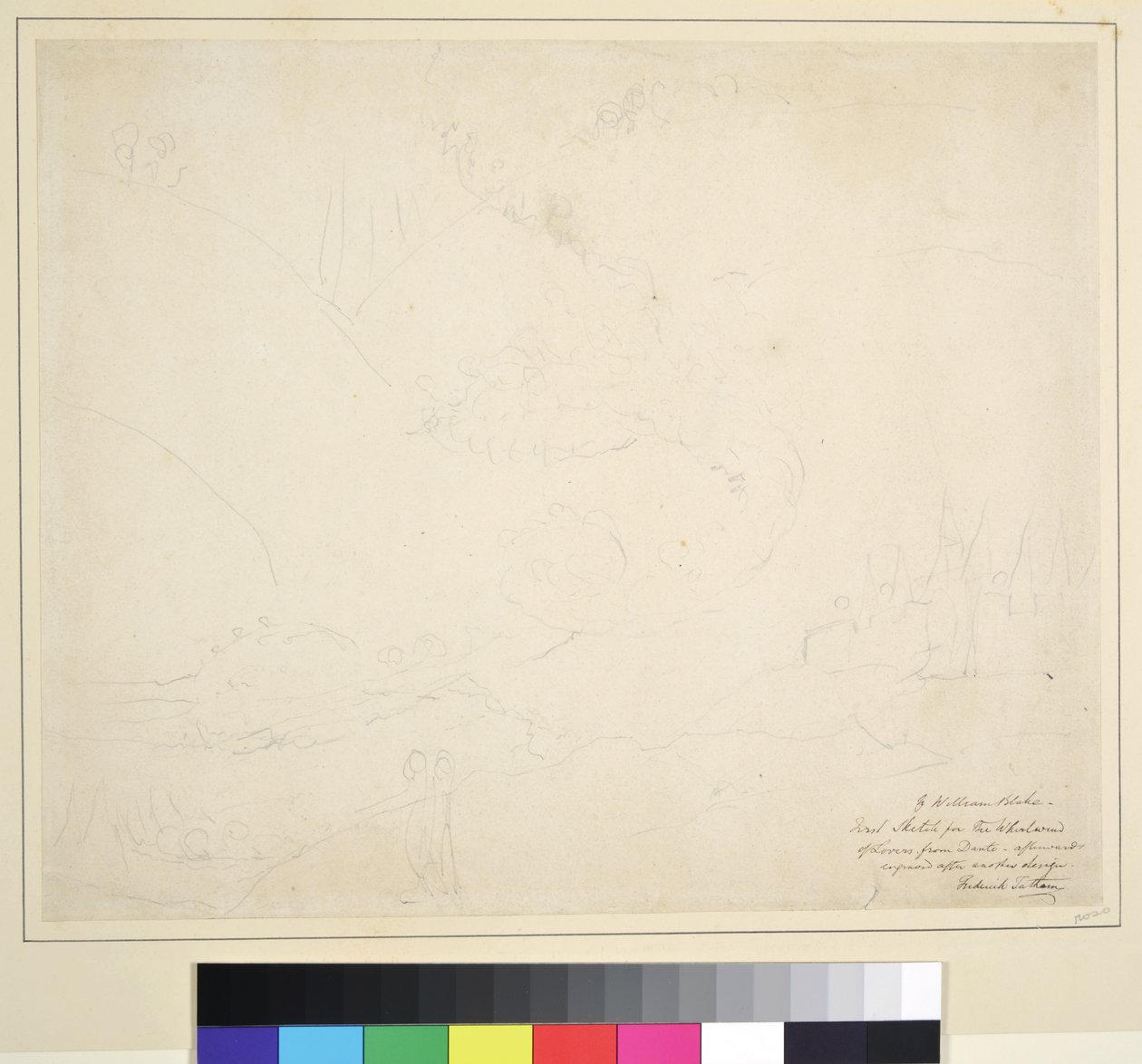 Sketch for 'The Angel crossing the Styx, c.1824-27
