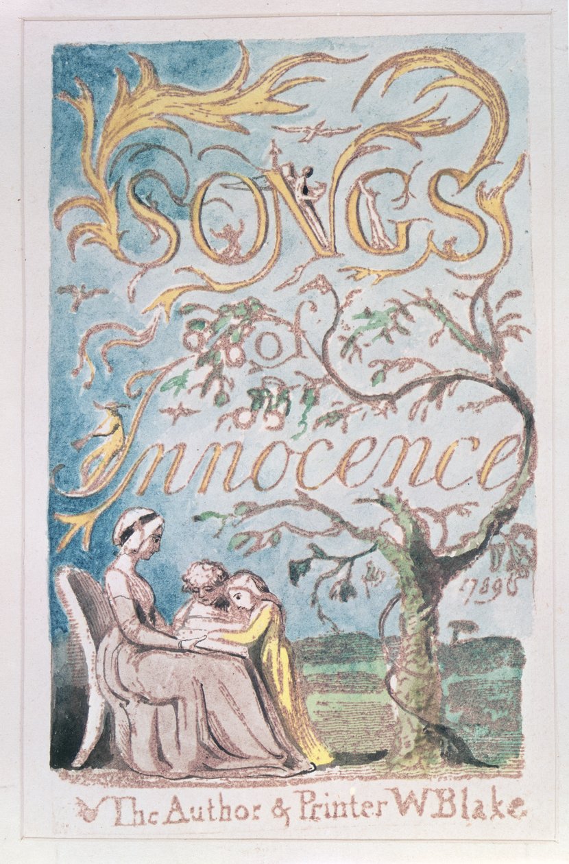 Songs of Innocence; Title Page, 1789 by William Blake
