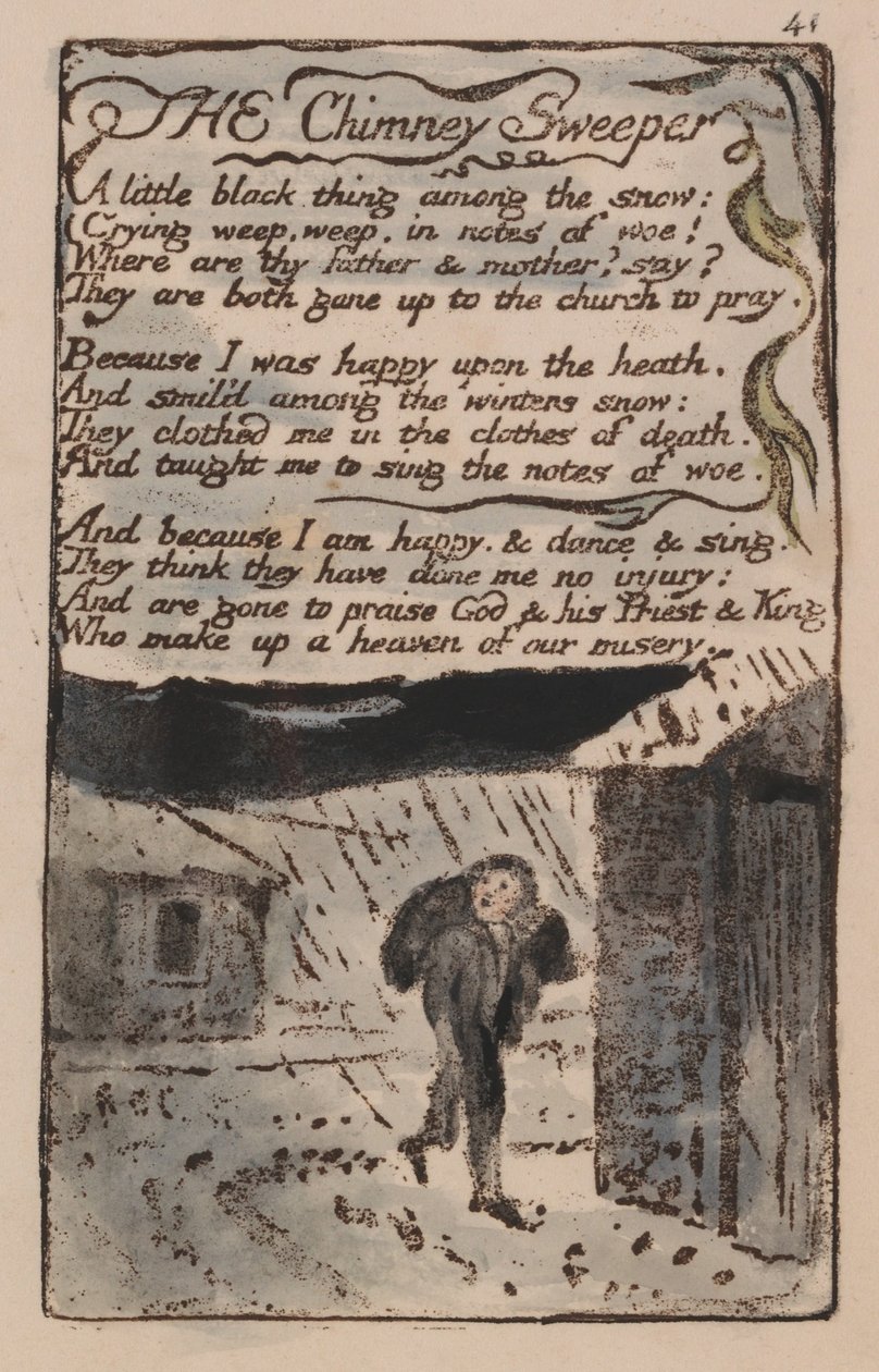 Songs of Innocence and of Experience, Plate 41 by William Blake
