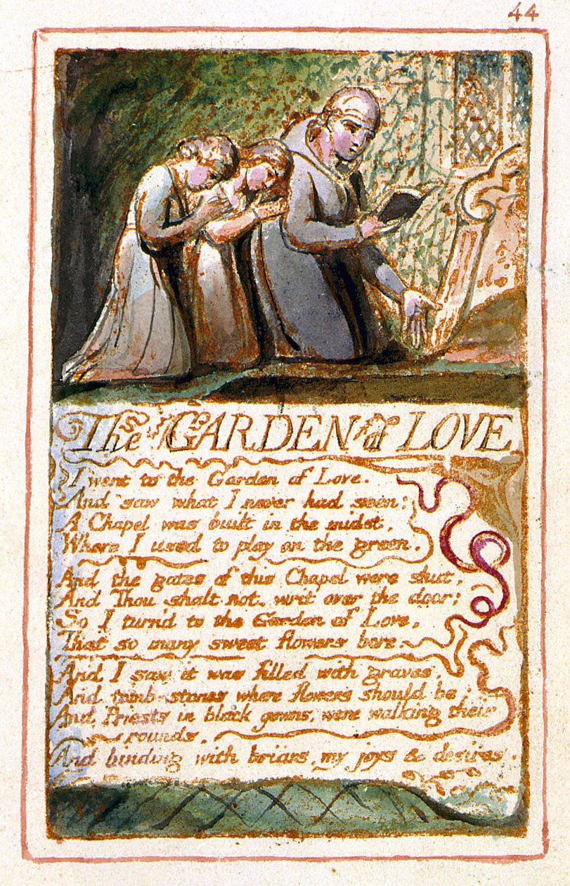 Songs of Innocence and of Experience copy Z object 44 The Garden of Love by William Blake