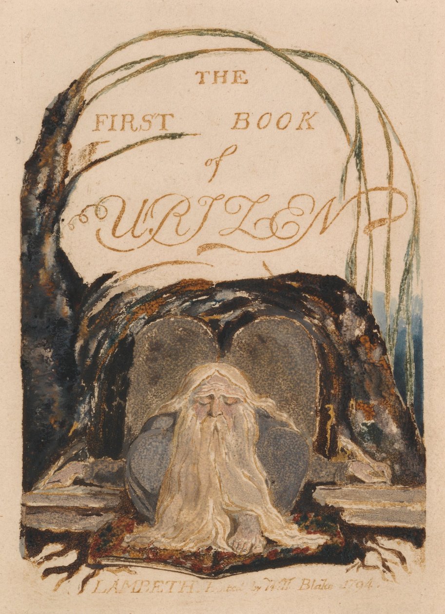 The First Book of Urizen, Plate 1, The First Book of Urizen. (Bentley 1) by William Blake