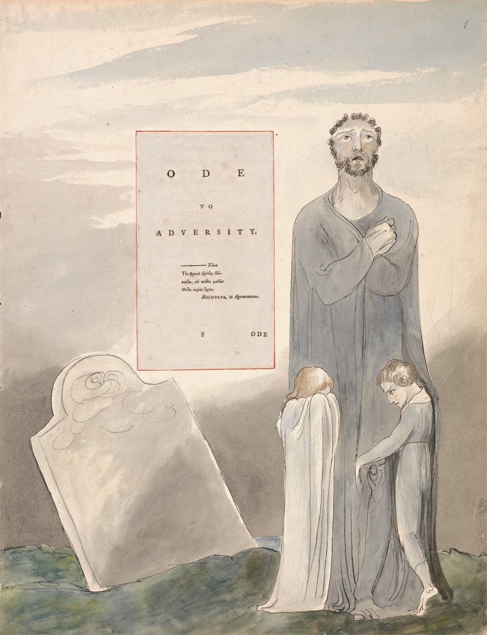The Poems of Thomas Gray, Design 35, Ode to Adversity by William Blake