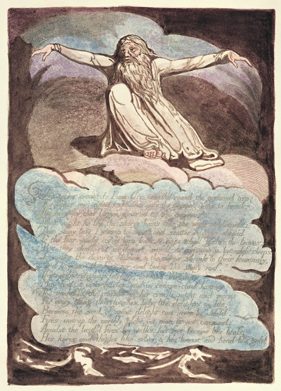 The Terror Answered, Plate 8 from America, a Prophecy, 1793 by William Blake