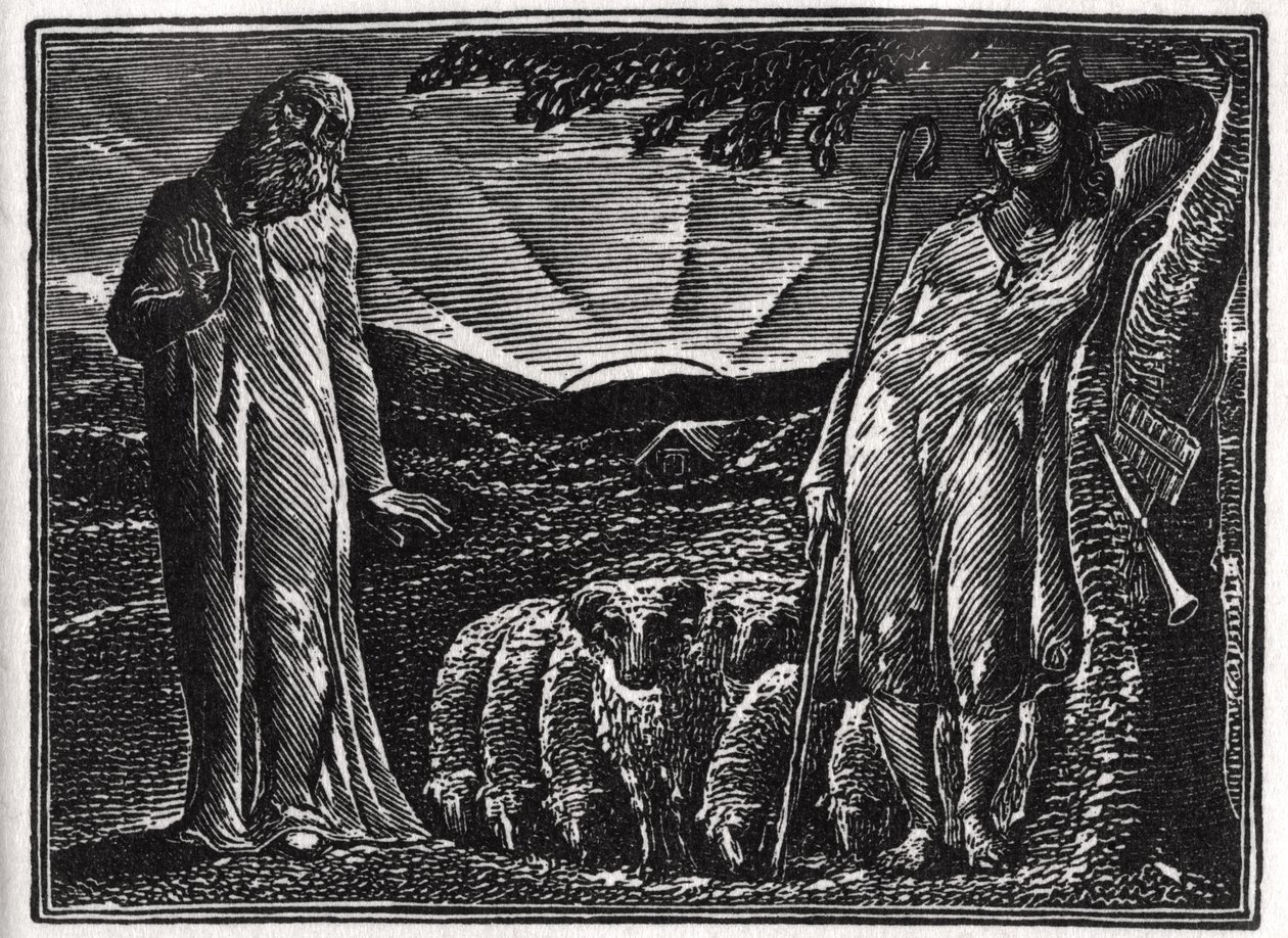 Thenot Remonstrates with Colinet, illustration from Dr. Thornton's 'The ...