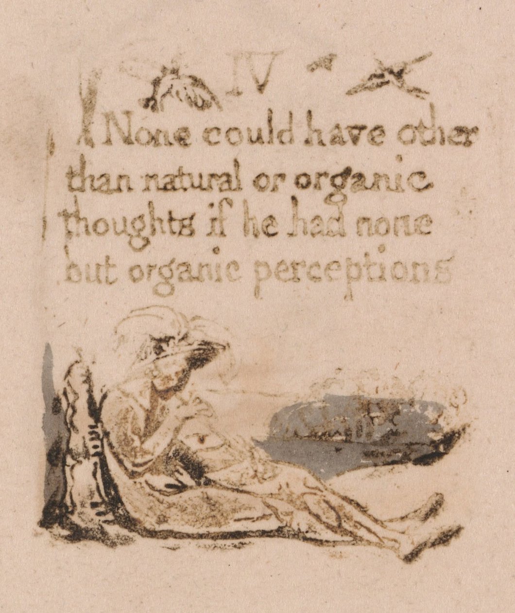 There Is No Natural Religion, Plate 6, IV None could have (Bentley a7) by William Blake