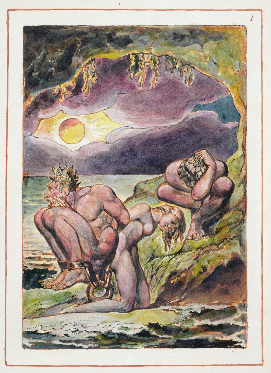 Visions of the Daughters of Albion: Frontispiece by William Blake