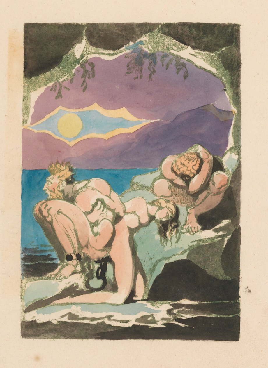 Visions of the Daughters of Albion, Plate 1, Frontispiece by William Blake