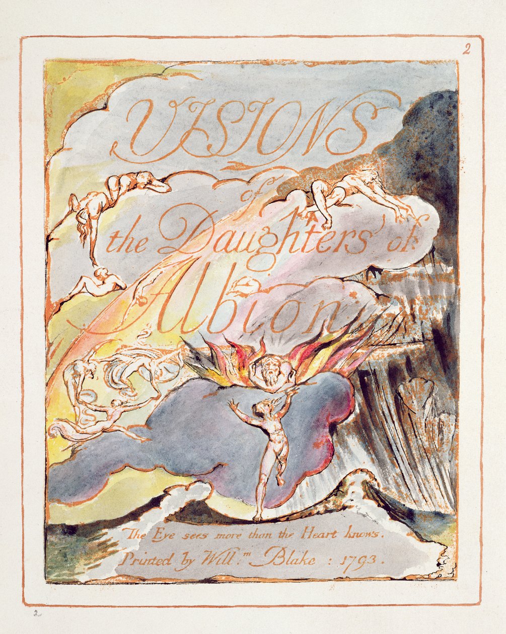 Visions of the Daughters of Albion: Title Page by William Blake