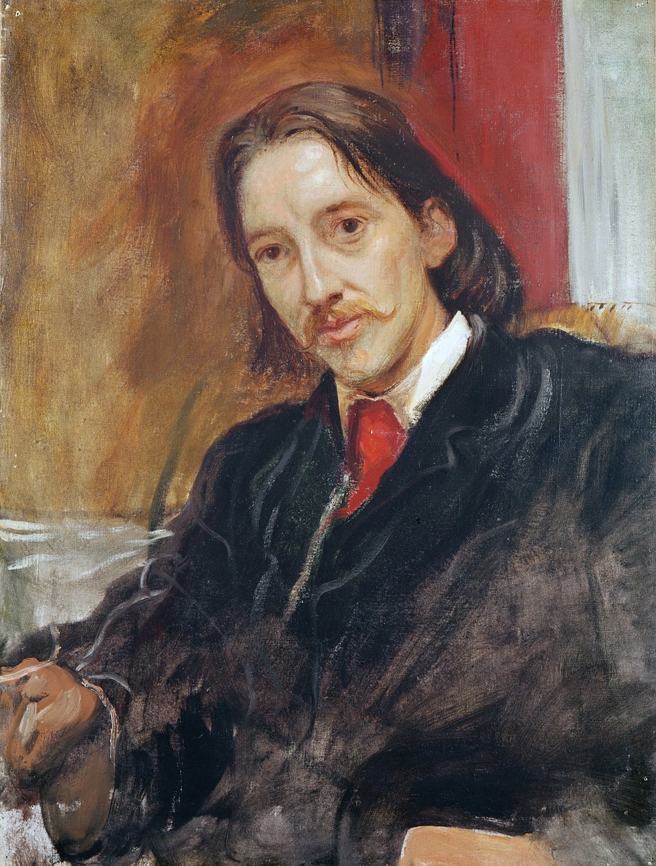 Portrait of Robert Louis Stevenson (1850-1894) 1886 by William Blake Richmond