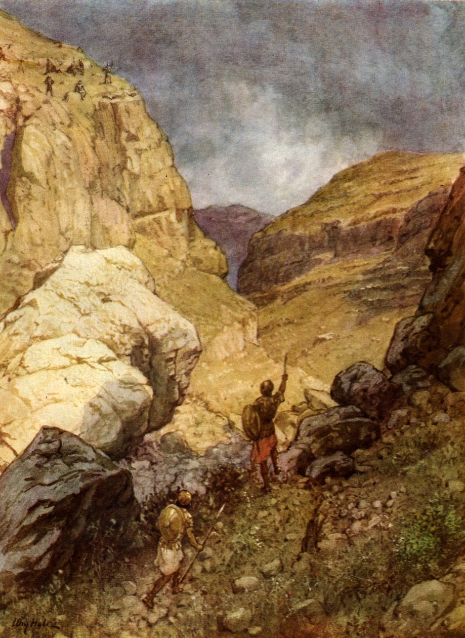 Jonathan and the Philistines - Bible by William Brassey Hole