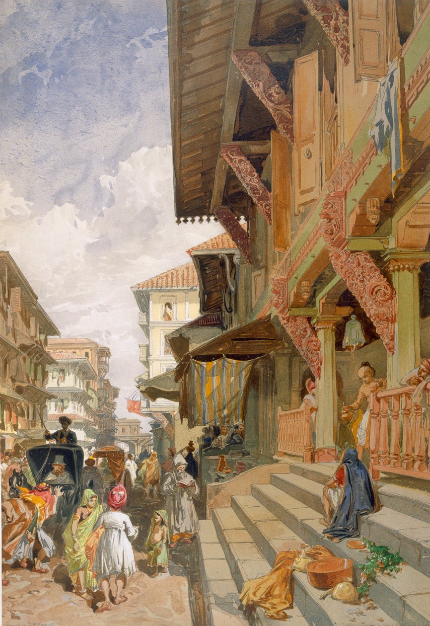 Street in Bombay, from 