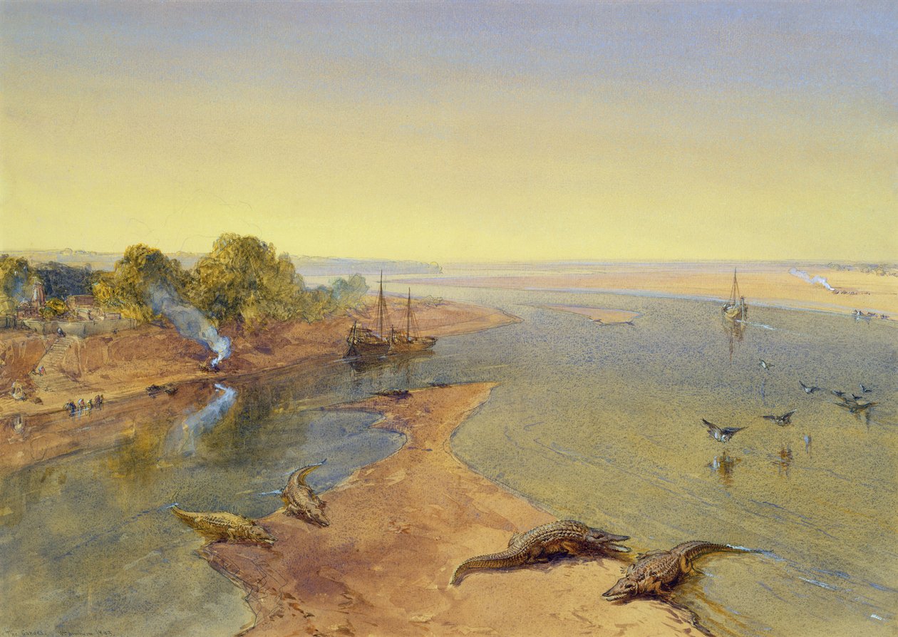 The Ganges, 1863 by William Crimea Simpson