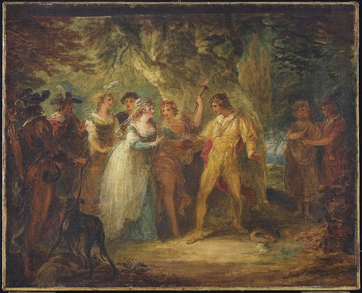 Rosalind and Orlando (Act V, Scene IV from Shakespeare